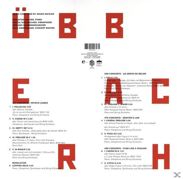 Rückseite des Albums. Text: ABC, E, B, L, R, H. Enthält Musik-Credits, Titelliste und weitere detaillierte Informationen.