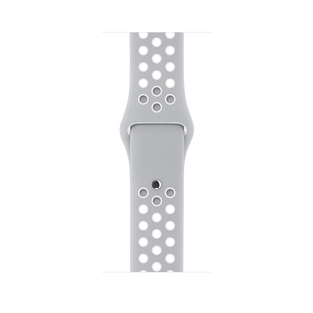 APPLE Watch Series 2 Nike+ Smart Watch Aluminium Sportband, 42 mm, Silber/Silber/Weiß