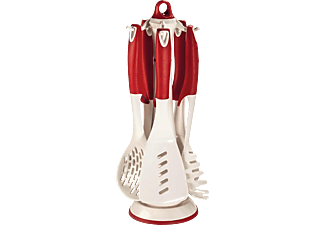 XAVAX 111577 KITCHEN TOOL SET - Küchenhelfer Set (Rot, weiss)