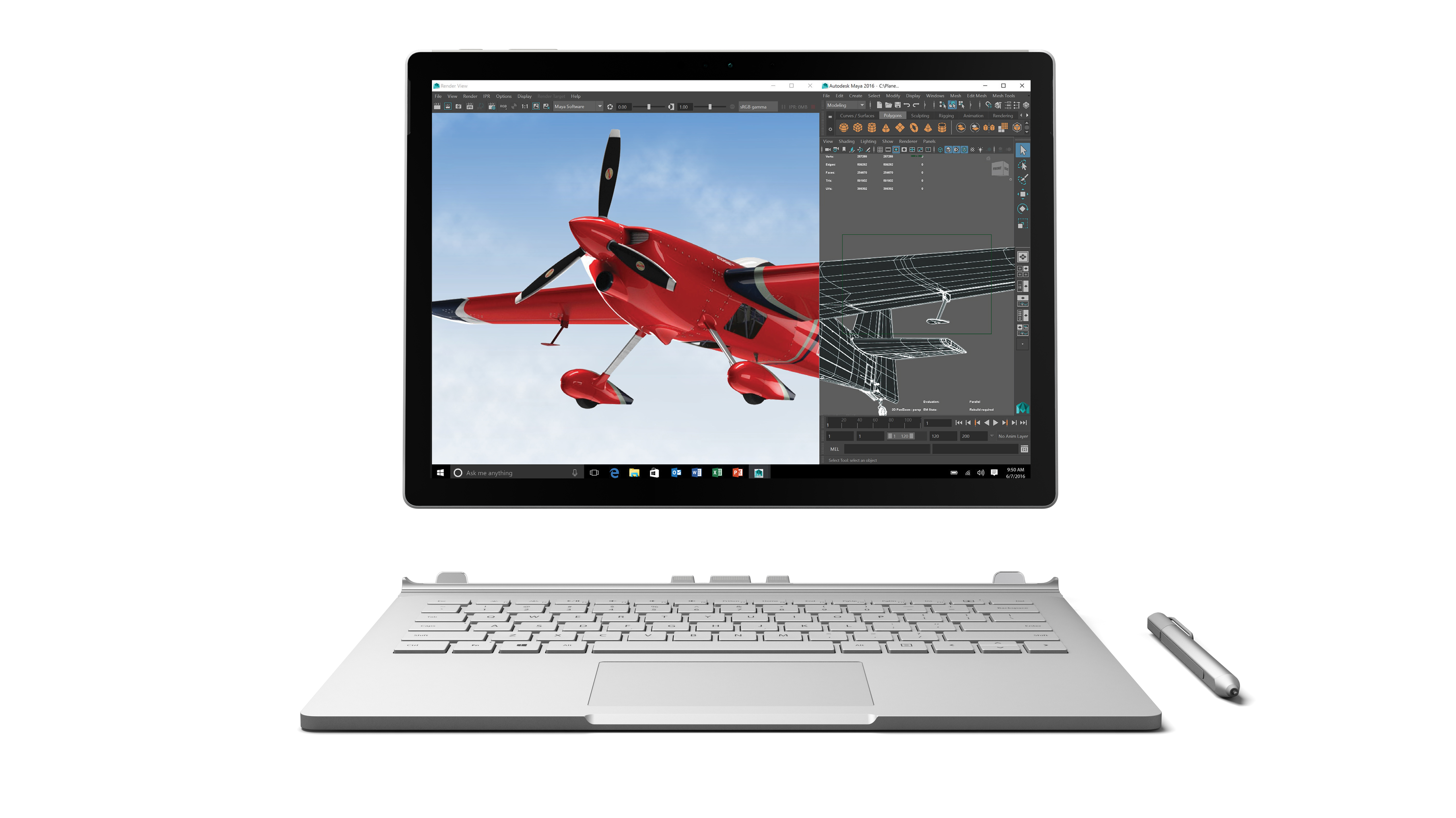 MICROSOFT Surface Book - 13,5 Zoll - Intel® Core™ i5 i5-6300U - 8 GB - 256 GB - NVIDIA - Windows 10 Pro (32 bit)
