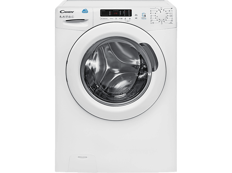 Lavadora carga frontal - Candy CS 1482D3-S, 8 Kg, 1400 rpm, NFC, 14 programas, 60 dB, A+++, Blanco