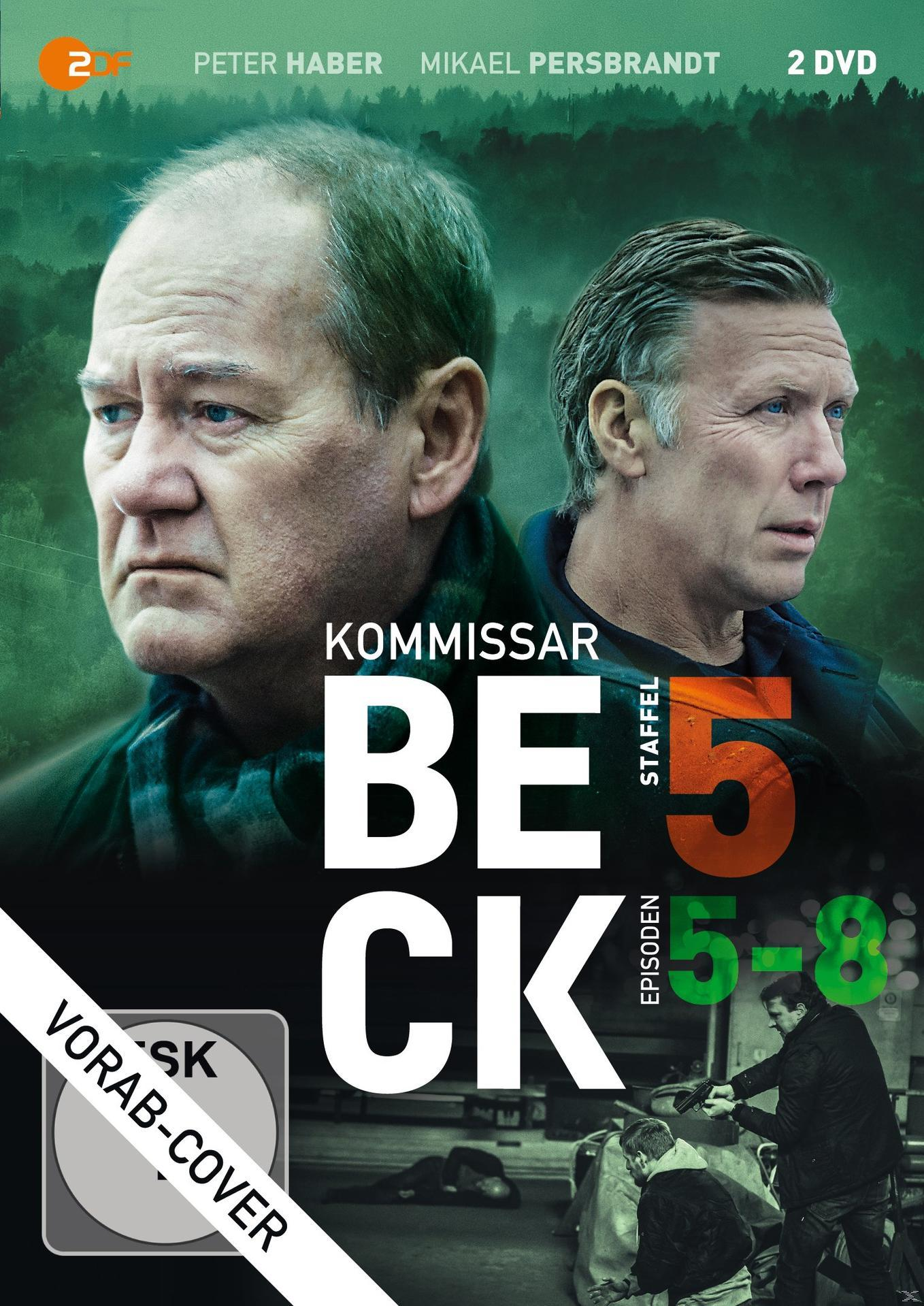 DVD-Cover mit zwei Männern. Text: 'Kommissar Beck Staffel 5'.