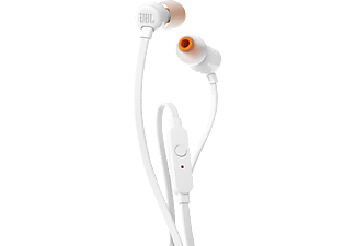 JBL JBL T110 - Casque intra-auriculaires - Avec Microphone - Blanc - Auricolare (In-ear, Bianco)