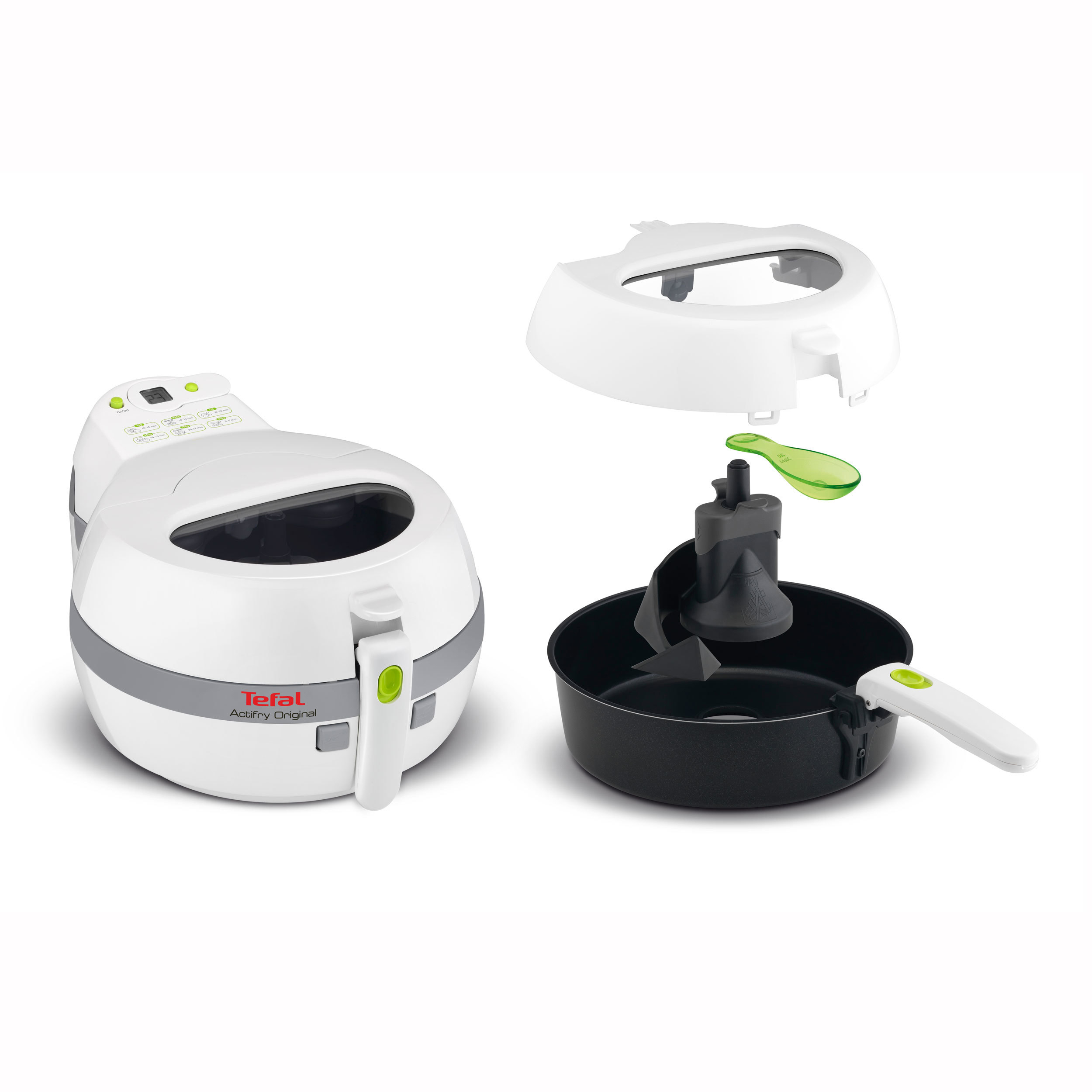 TEFAL FZ 7100 ActiFry Heißluftfritteuse 1400 Watt Weiß/Grau