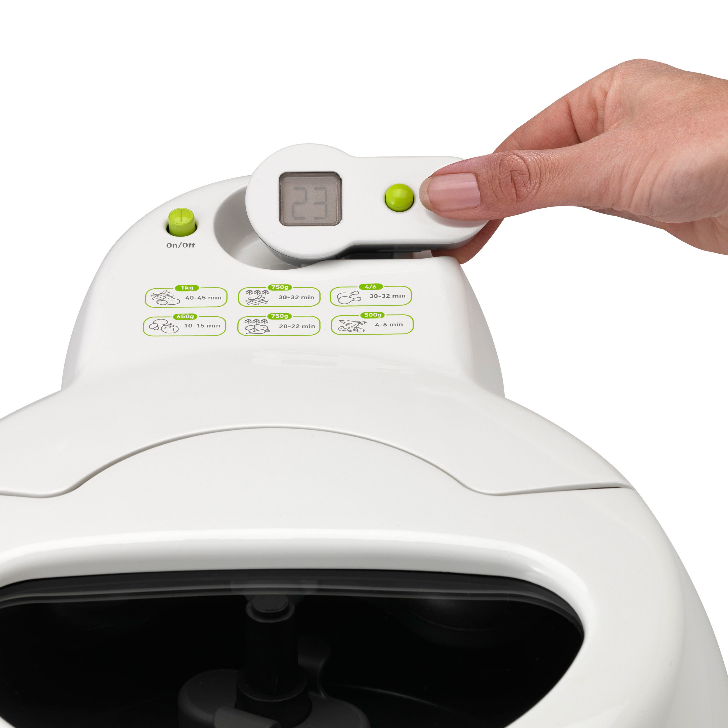 TEFAL FZ 7100 ActiFry Heißluftfritteuse 1400 Watt Weiß/Grau