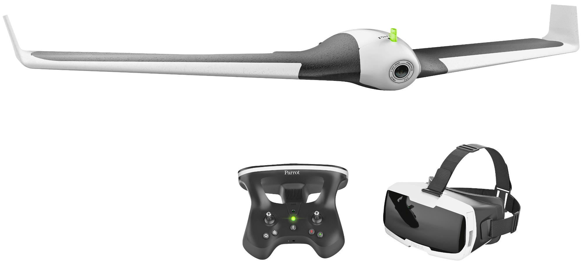 PARROT Disco FPV Drohne, Schwarz/Weiß