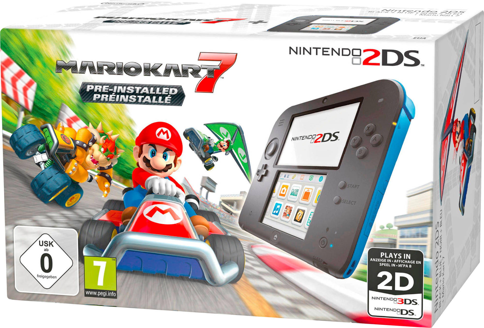 NINTENDO 2DS inkl. Mario Kart 7