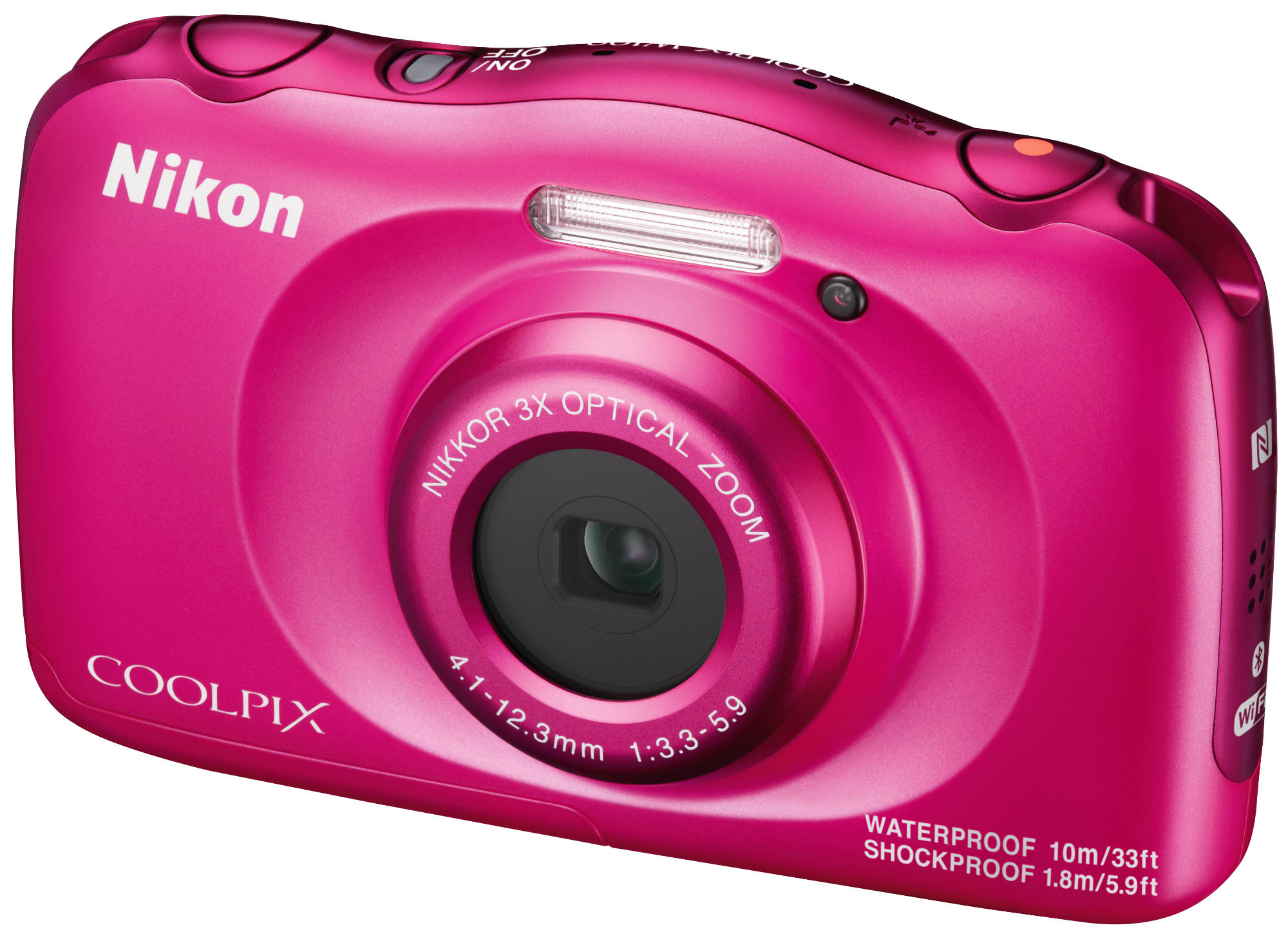 Cámara digital compacta - Nikon Coolpix W100, 13.2MP, Resistente al agua, Vídeos Full HD,