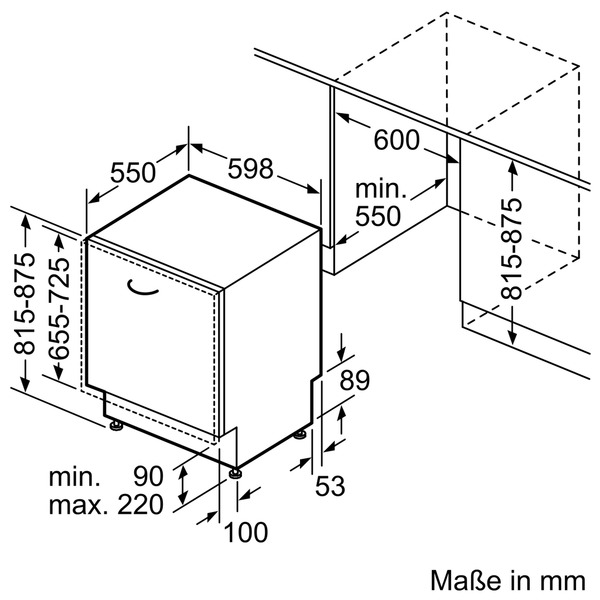 BOSCH SMV24AX00E 2 Geschirrspüler (vollintegrierbar, 598 mm breit, 52 dB (A), F)