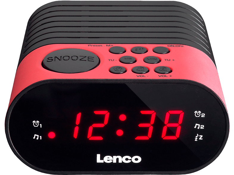 LENCO Wekkerradio Roze (CR-07 PINK)