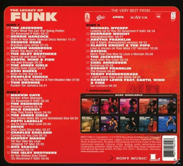 VARIOUS - The Legacy (CD) - of Funk