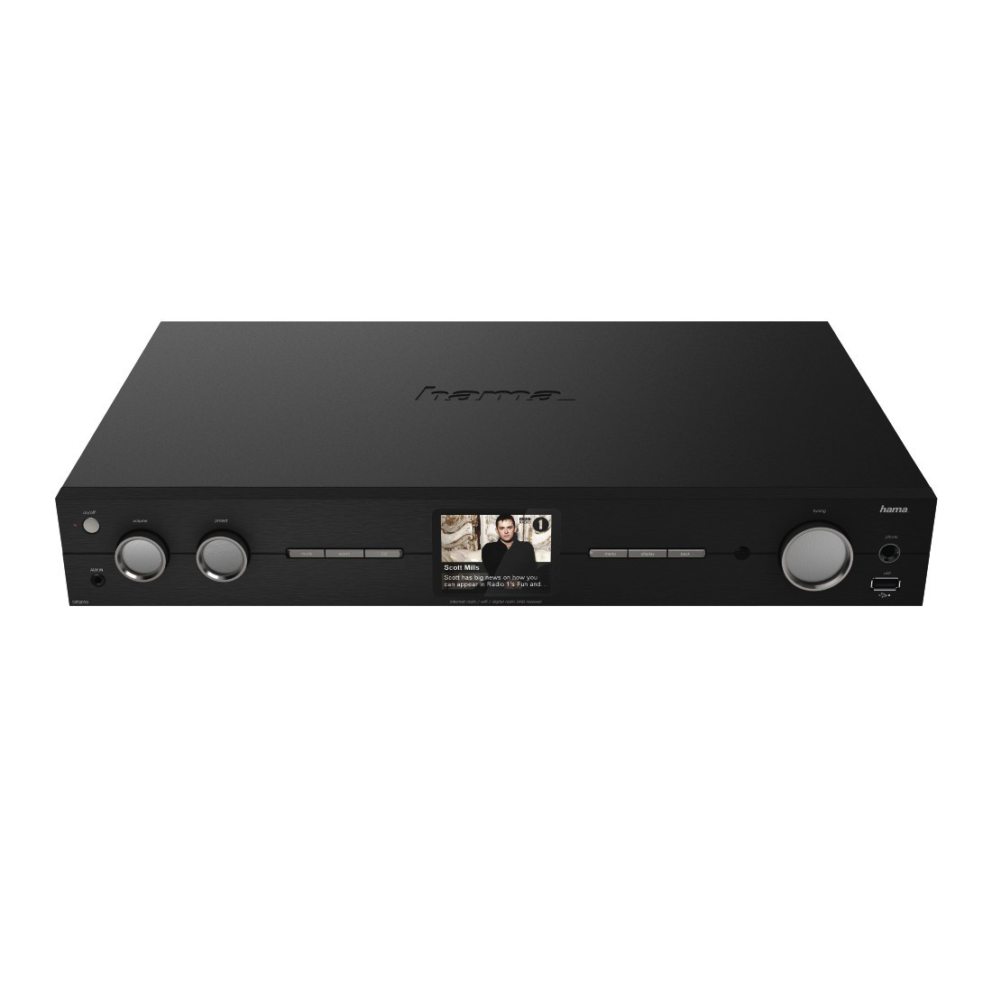 HAMA DIT2010MBT Internetradio, Schwarz