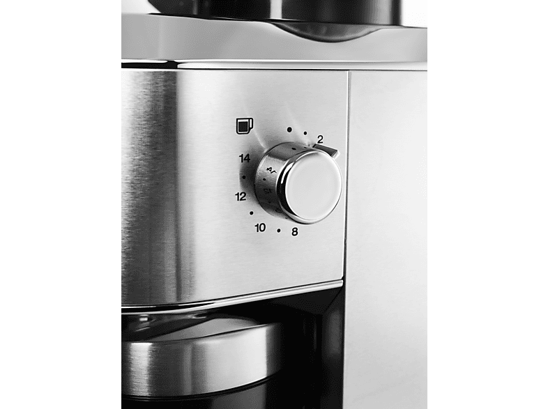 De'Longhi KG520.M Dedica Kaffeemühle (Silber, Schwarz, 150 Watt, Edelstahl-Kegelmahlwerk) — Foto 3 von 3