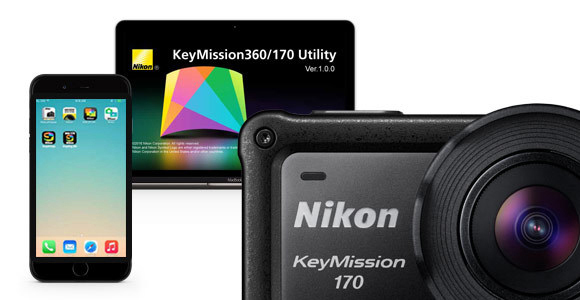 NIKON KeyMission170 Action Cam , WLAN