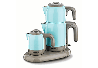 KORKMAZ A353-04 Mia Kahve ve Çay Makinası Mavi/Gri