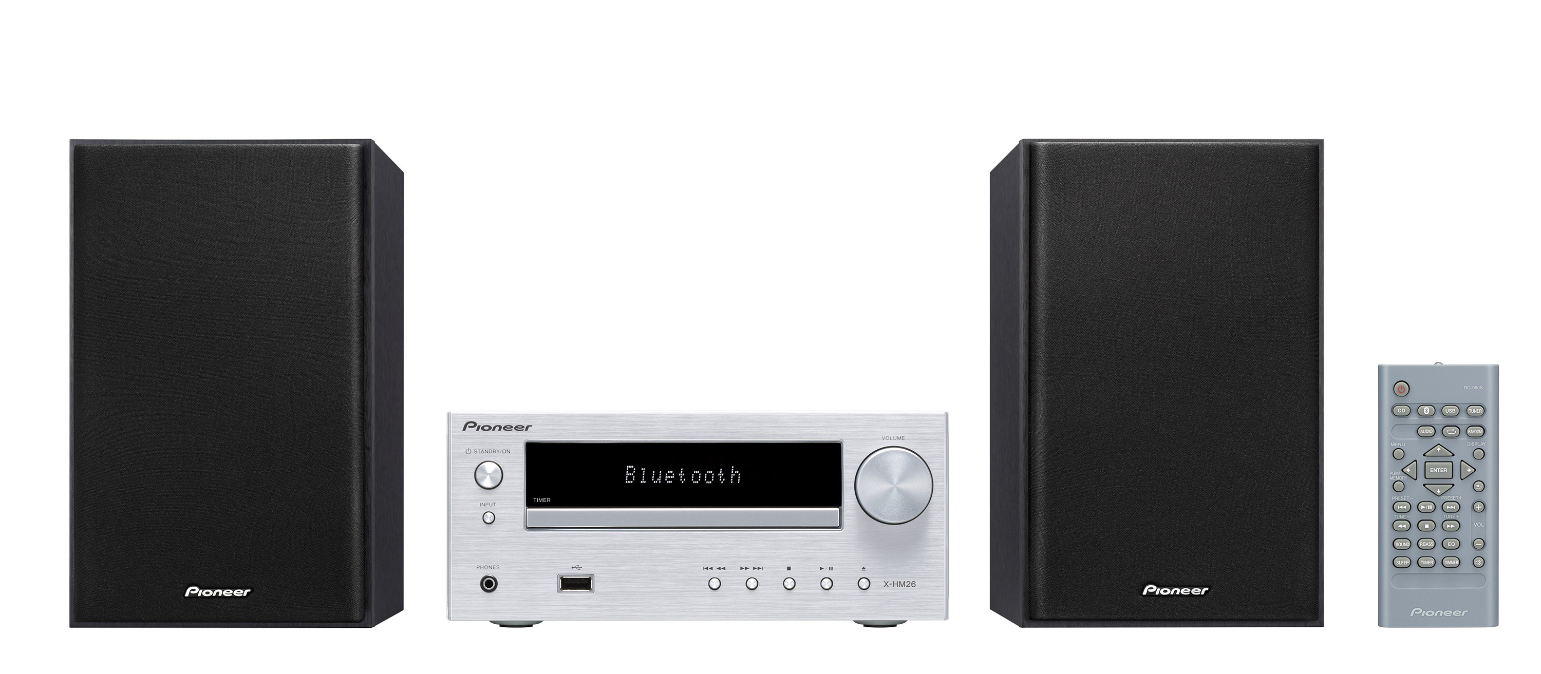 PIONEER X-HM26-S Hifi Kompaktanlage (Silber)