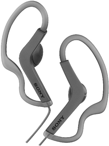 Sony Mdras210b.ae Auriculares deportivos con agarre al resistente salpicaduras color negro 5 mdras210 cable 12m 135mm 104db as210b mdras210b