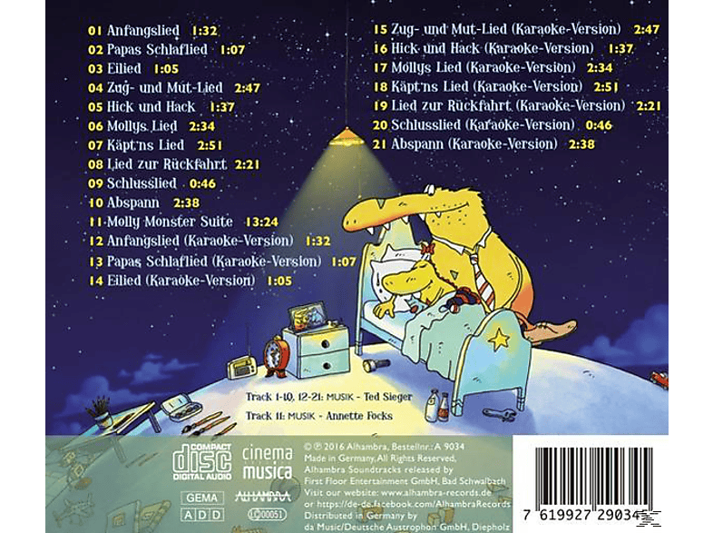 Ted Sieger Annette Focks Molly Monster Die Original Songs Zum Kinofilm Cd Ted Sieger Annette Focks Auf Cd Online Kaufen Saturn