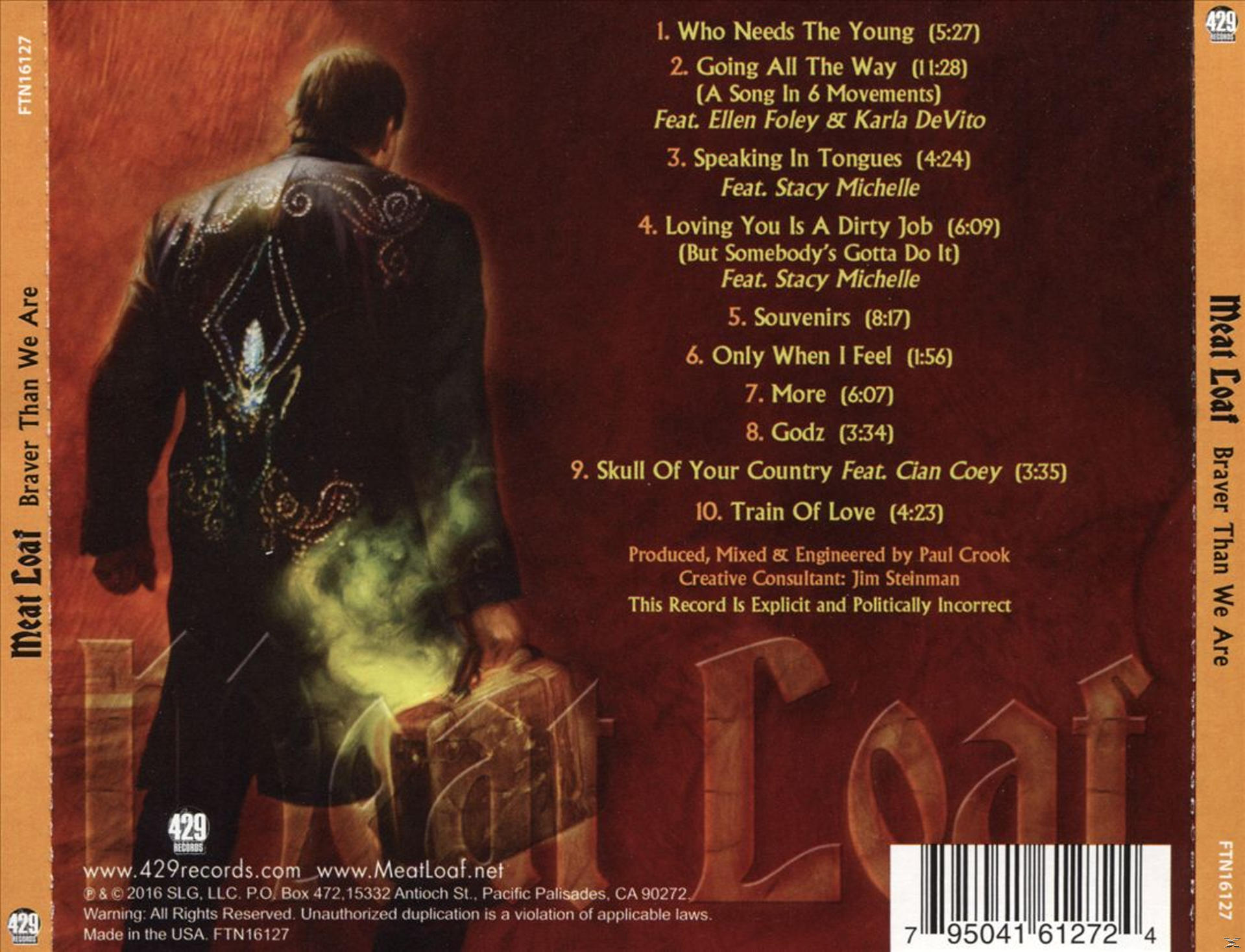 Meat Loaf - Braver Than (CD) Are - We