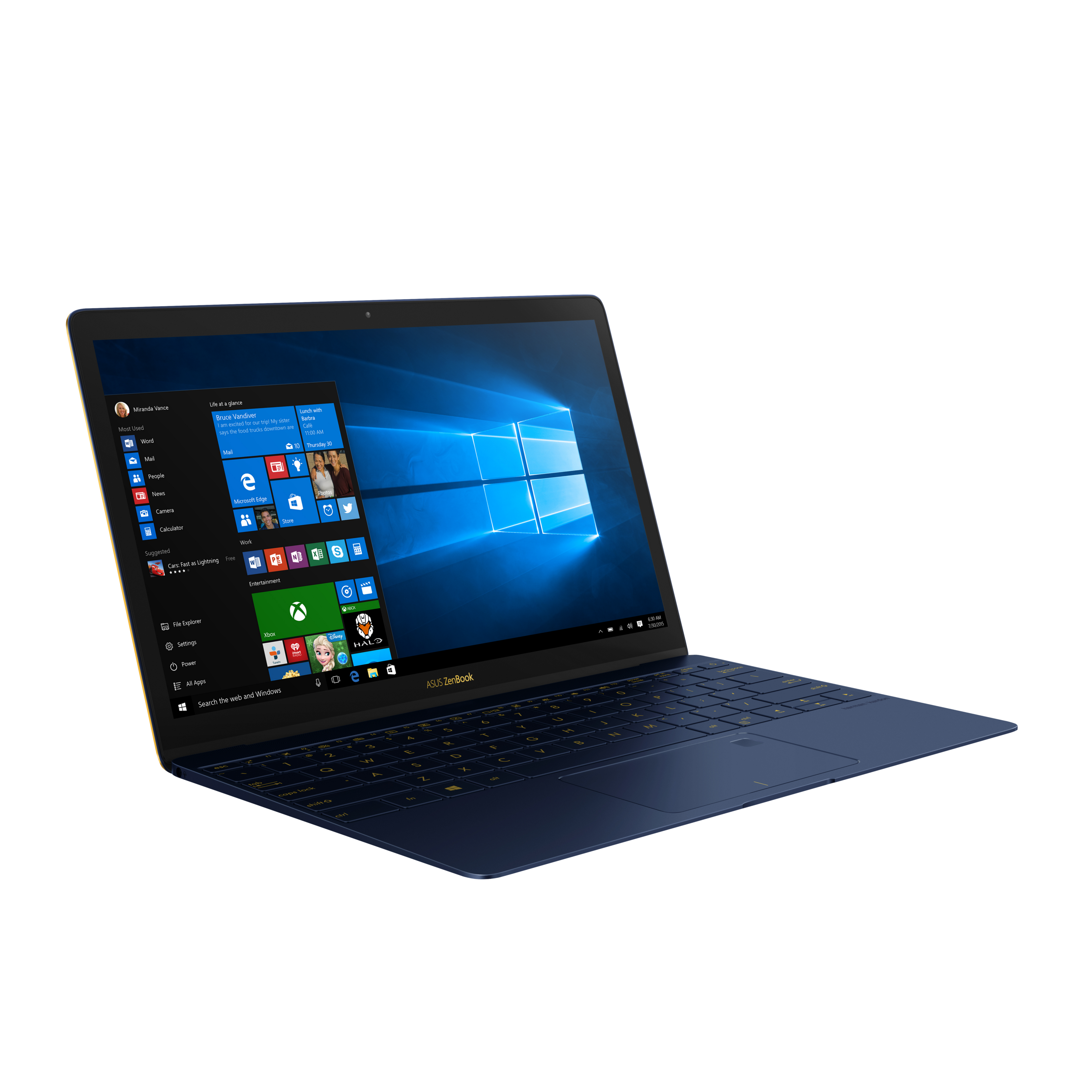 ASUS Zenbook 3 UX390UA-GS039T, blau (90NB0CZ1-M03480) - (Ausstellungsstück) Notebook, 12,5 Zoll, Full-HD, Intel® Core™ i7-7500U Prozessor
(4M Cache, bis zu 3.50 GHz ), 8 GB, 512 GB SSD