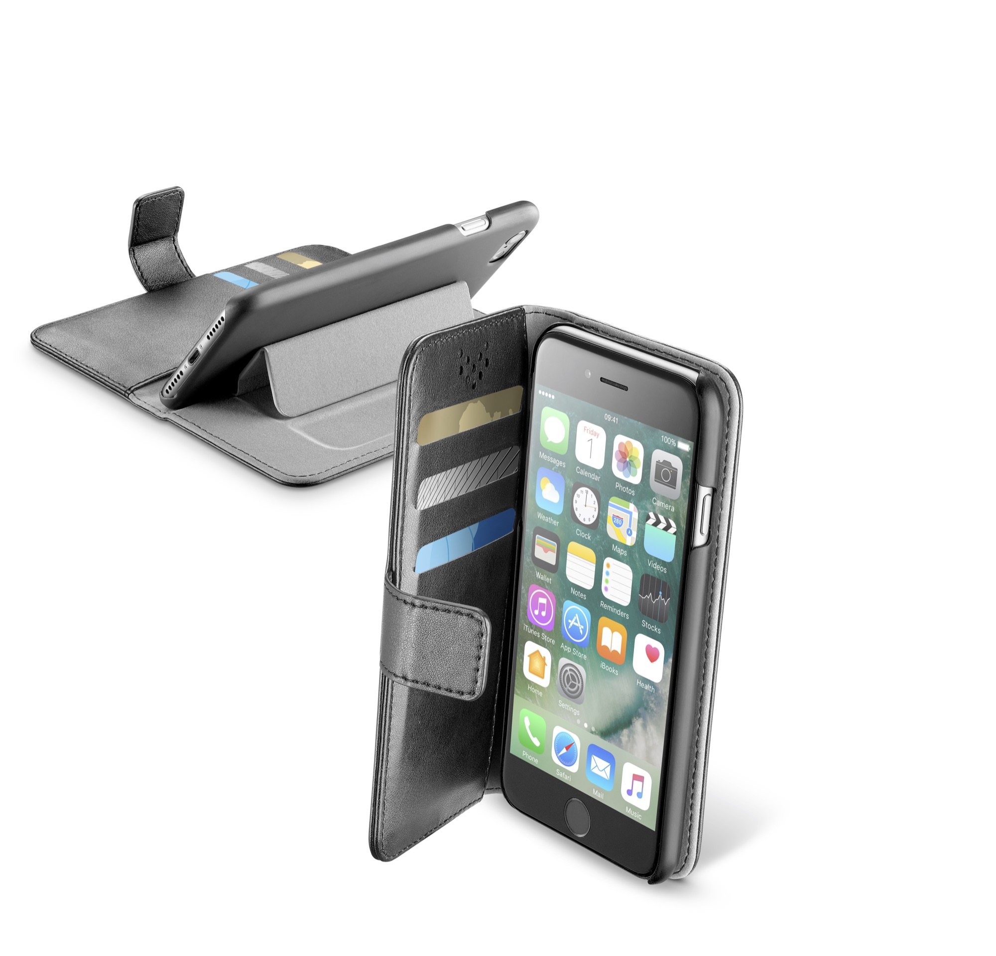 CELLULAR-LINE iPhone 7 Book Agenda Zwart afbeelding