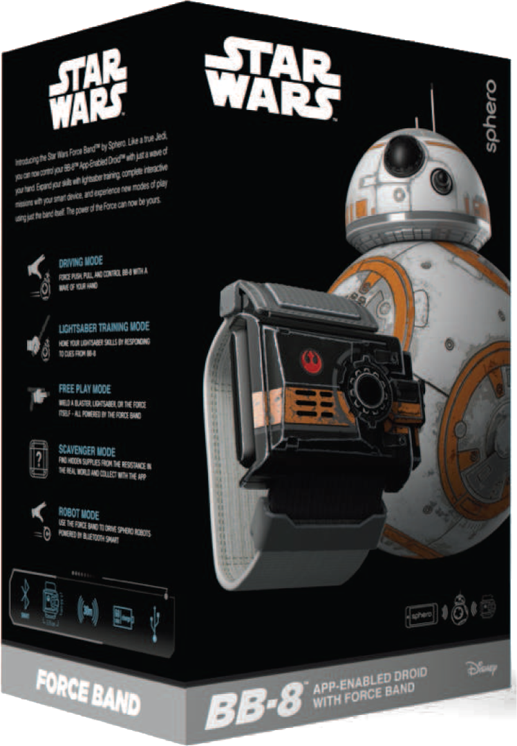 SPHERO SPHERO BB-8 Special Edition Bundle Battleworn Droid, Weiß/Orange/Schwarz 