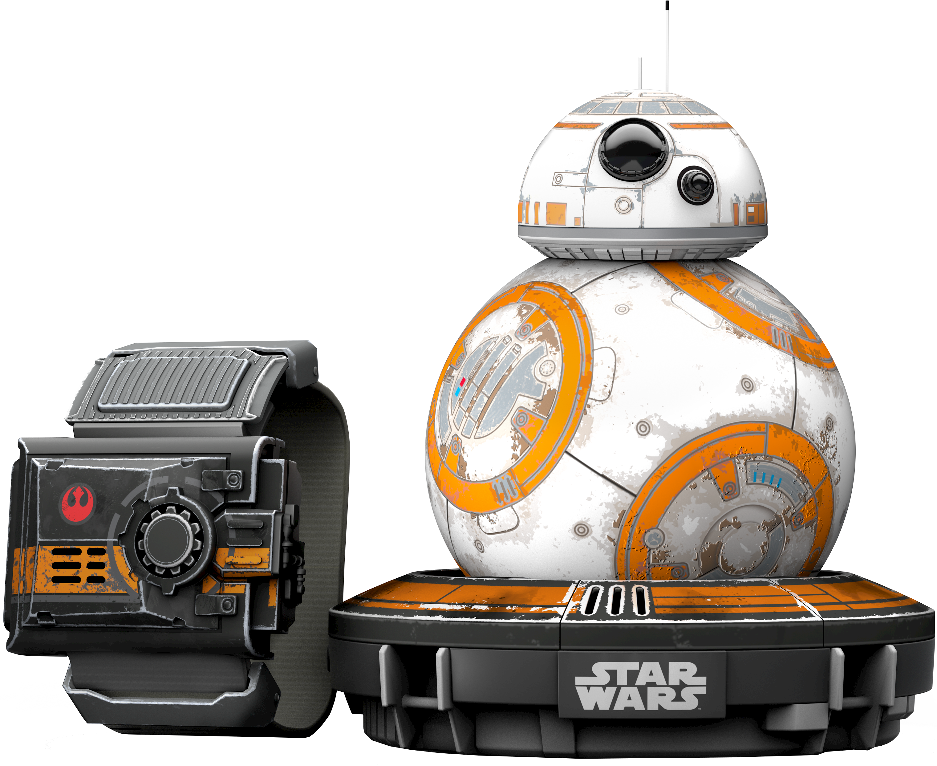 SPHERO SPHERO BB-8 Special Edition Bundle Battleworn Droid, Weiß/Orange/Schwarz 