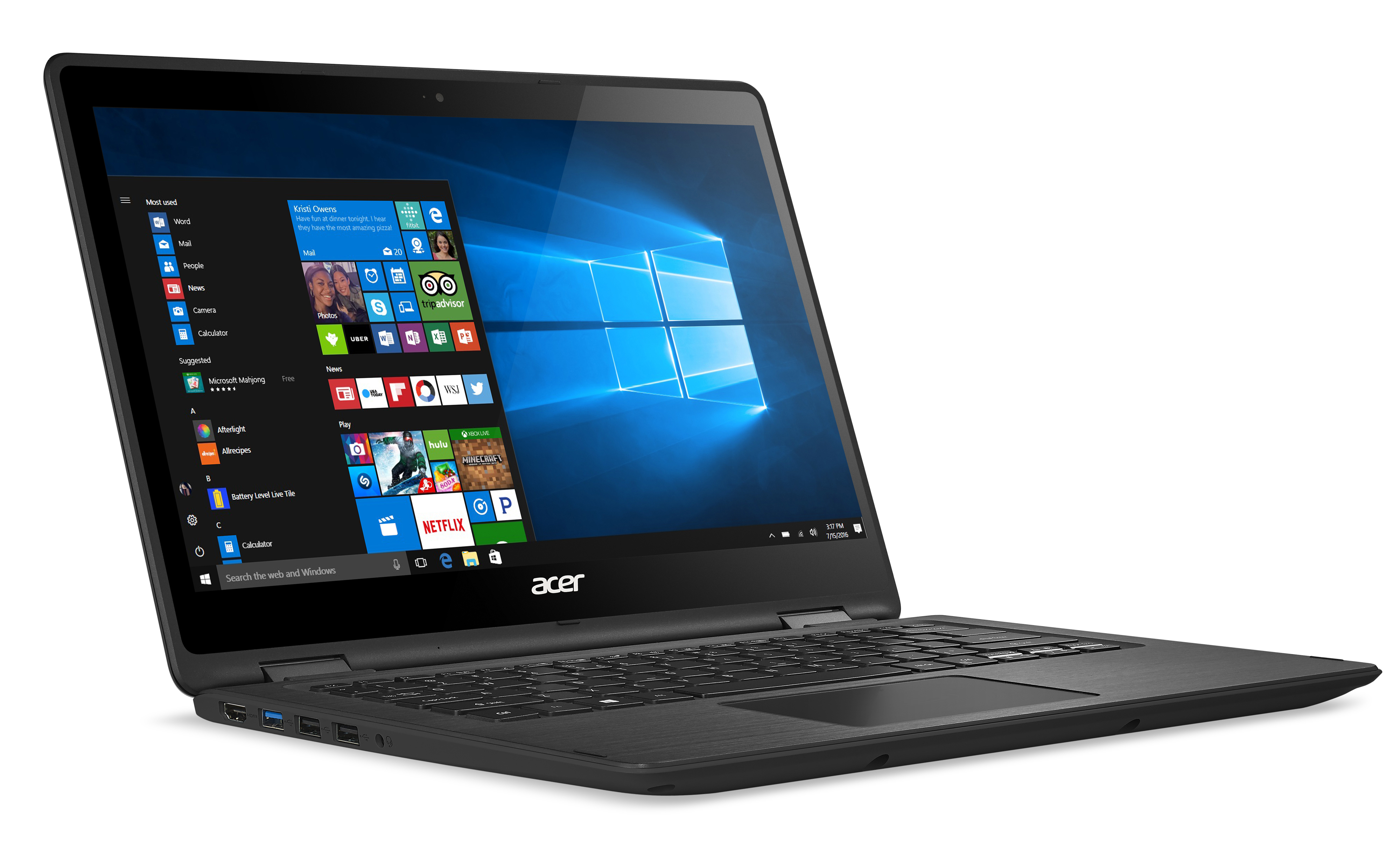 ACER Spin 5 (SP513-51-51D9) - 13,3 Zoll - Intel® Core™ i5 i5-7200U - 8 GB - 256 GB - Intel® HD 620 - Windows 10 Home (64 Bit)