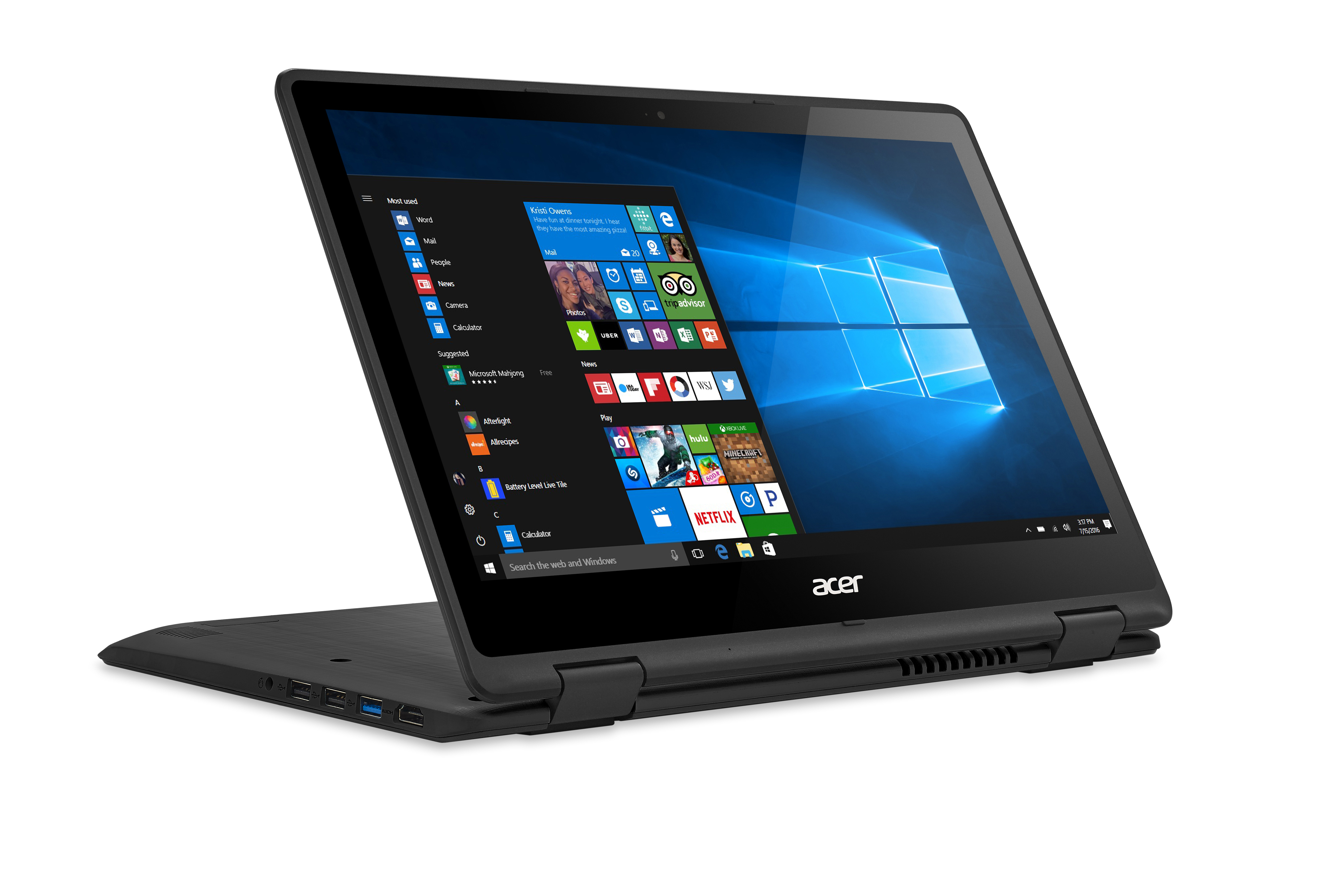 ACER Spin 5 (SP513-51-51D9) - 13,3 Zoll - Intel® Core™ i5 i5-7200U - 8 GB - 256 GB - Intel® HD 620 - Windows 10 Home (64 Bit)
