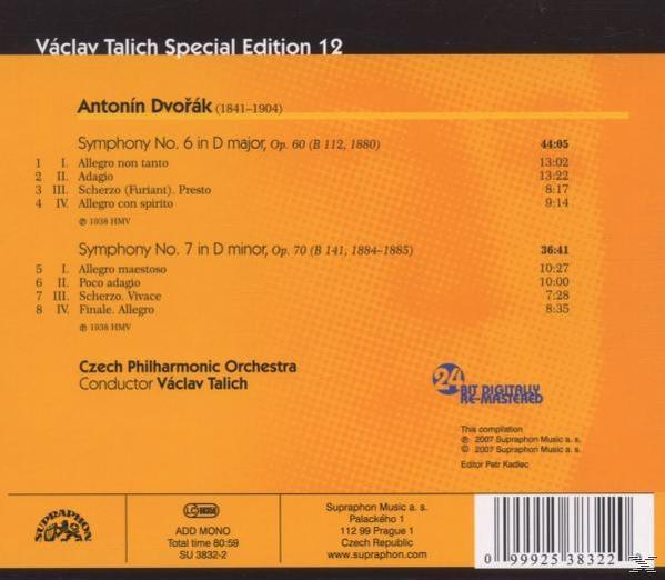 TSCHECH.PO, V./TP Talich - Talich Ed.Vol.12: Sinf.6+7  - (CD)