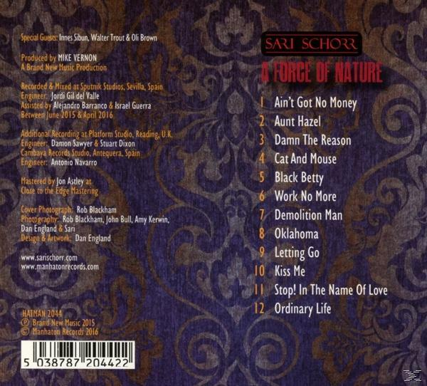 Sari Schorr - A Force Of Nature  - (CD)