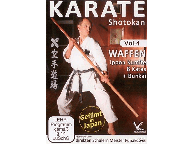 DVD 8 Katas Kumite Shotokan Ippon Waffen Karate Bunkai