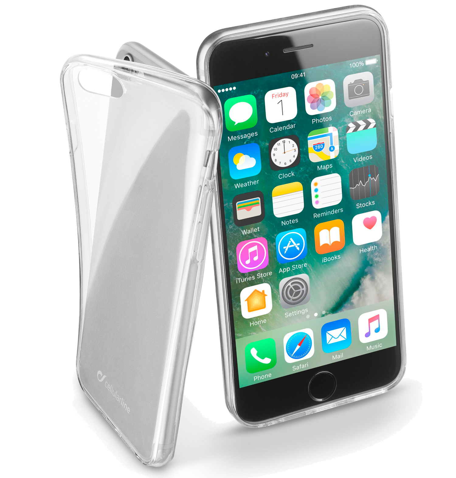 CELLULAR-LINE iPhone 7 Fine Soft Transparant afbeelding