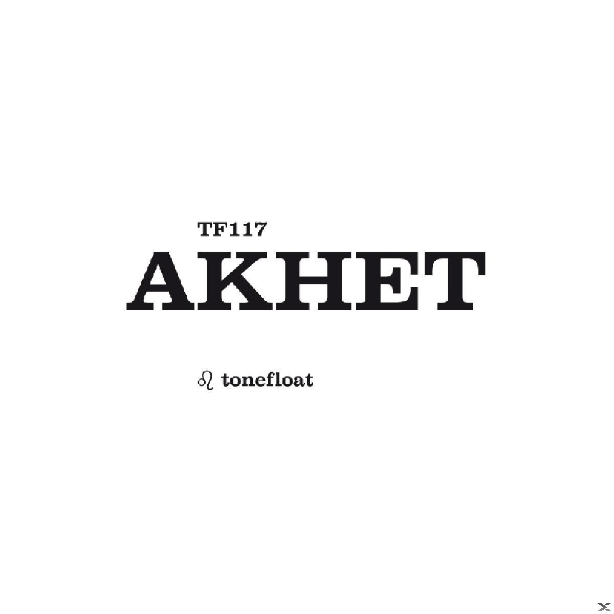 Text auf weißem Hintergrund. Fett gedruckter Text "AKHET" und "tonefloat" unten.