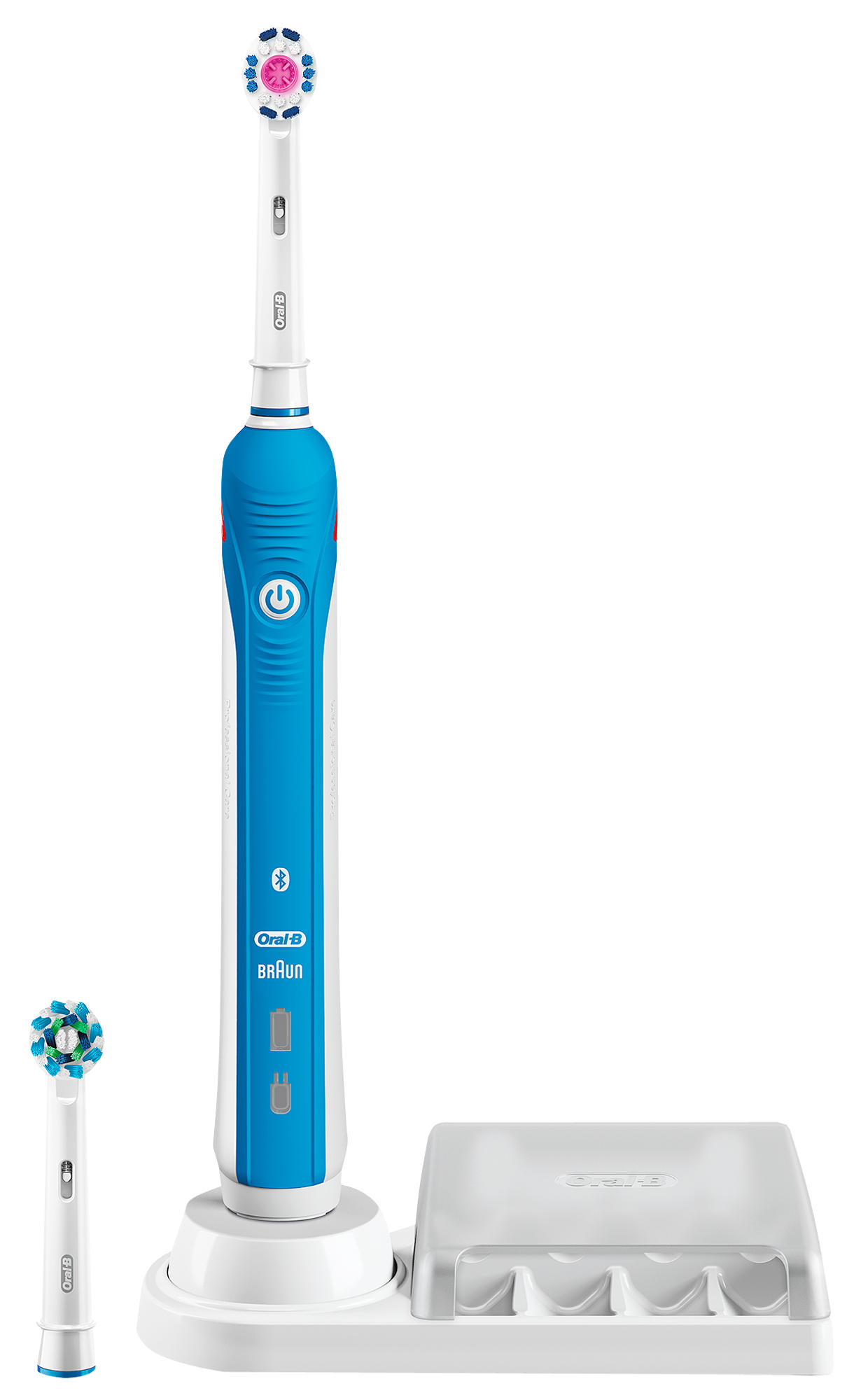 Cepillo Eléctrico - Oral-B Smart Series 4000 3D White, Bluetooth, Tecnología 3D, Cabezal