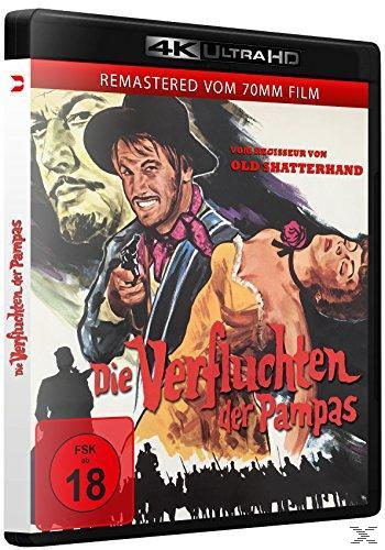 Filmcover mit einem Mann, der eine Pistole hält. Text: Die Verfluchten der Pampas.