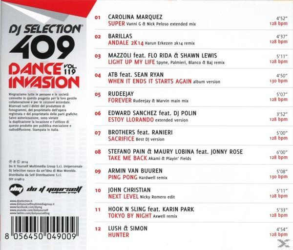 VARIOUS - DJ Selection 409-Dance Invasion 119  - (CD)