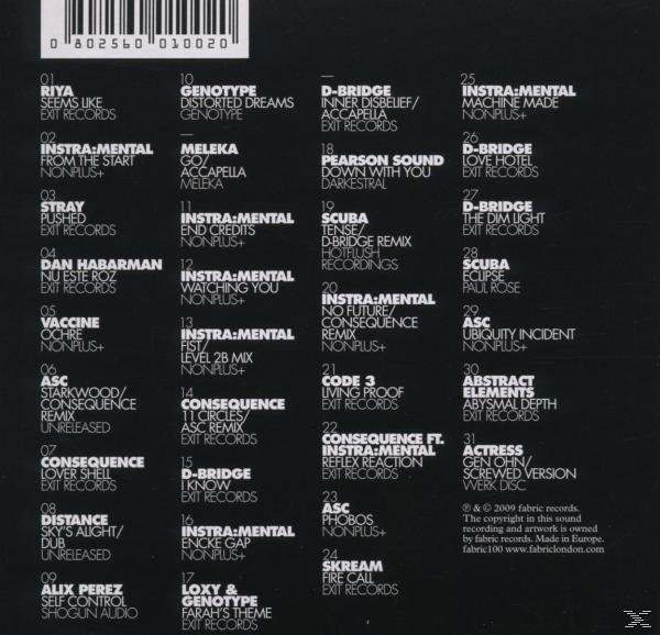 VARIOUS - Fabriclive50: D-Bridge & Instra:Mental Present Autonomic  - (CD)