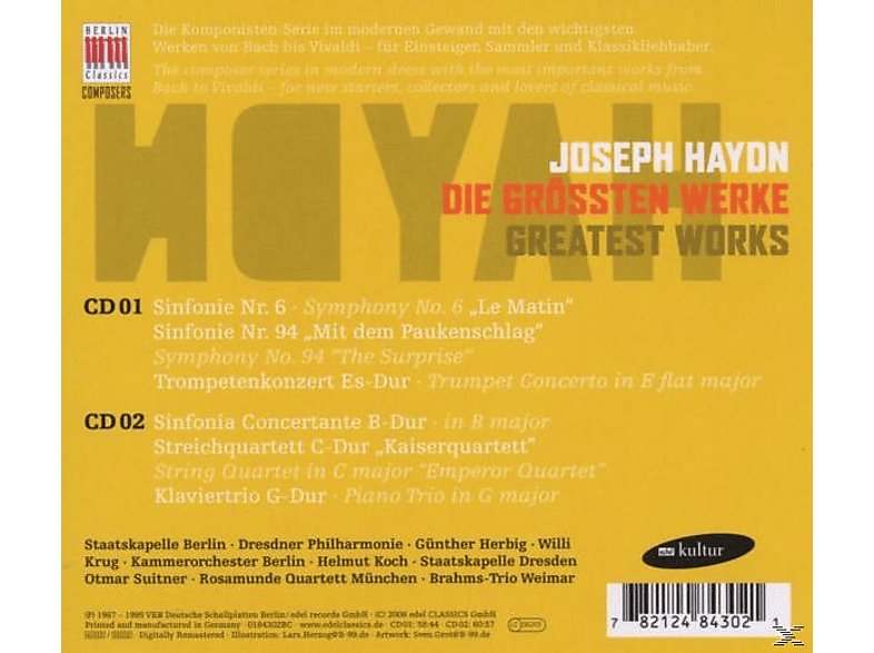 Thumbnail - Herbig, SB/DP/SD/KOB/Herbig/Suitner/+ - Haydn:Die Größten Werke (CD)