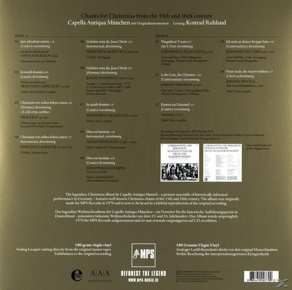Konrad Ruhland, Capella Antiqua München, VARIOUS - Weihnachtsmusik  - (Vinyl)