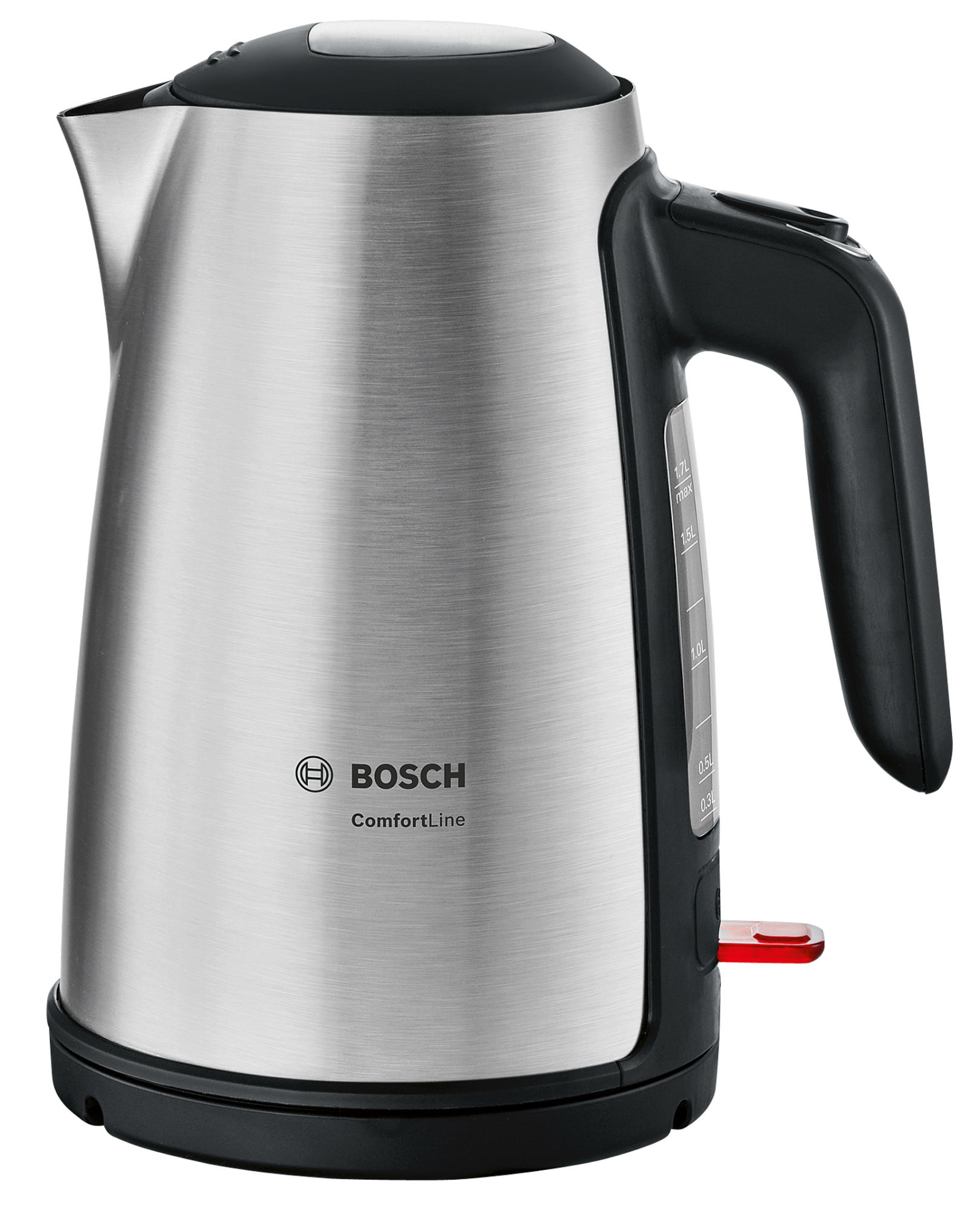 BOSCH TWK6A813 ComfortLine Wasserkocher, Edelstahl/Schwarz