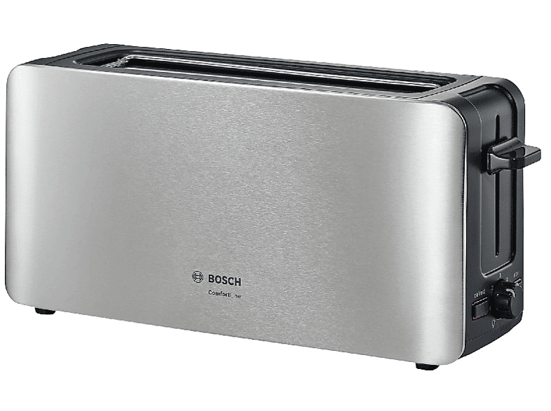 BOSCH TAT6A803 ComfortLine Toaster Edelstahl/Schwarz (1090 Watt, Schlitze: 1)
