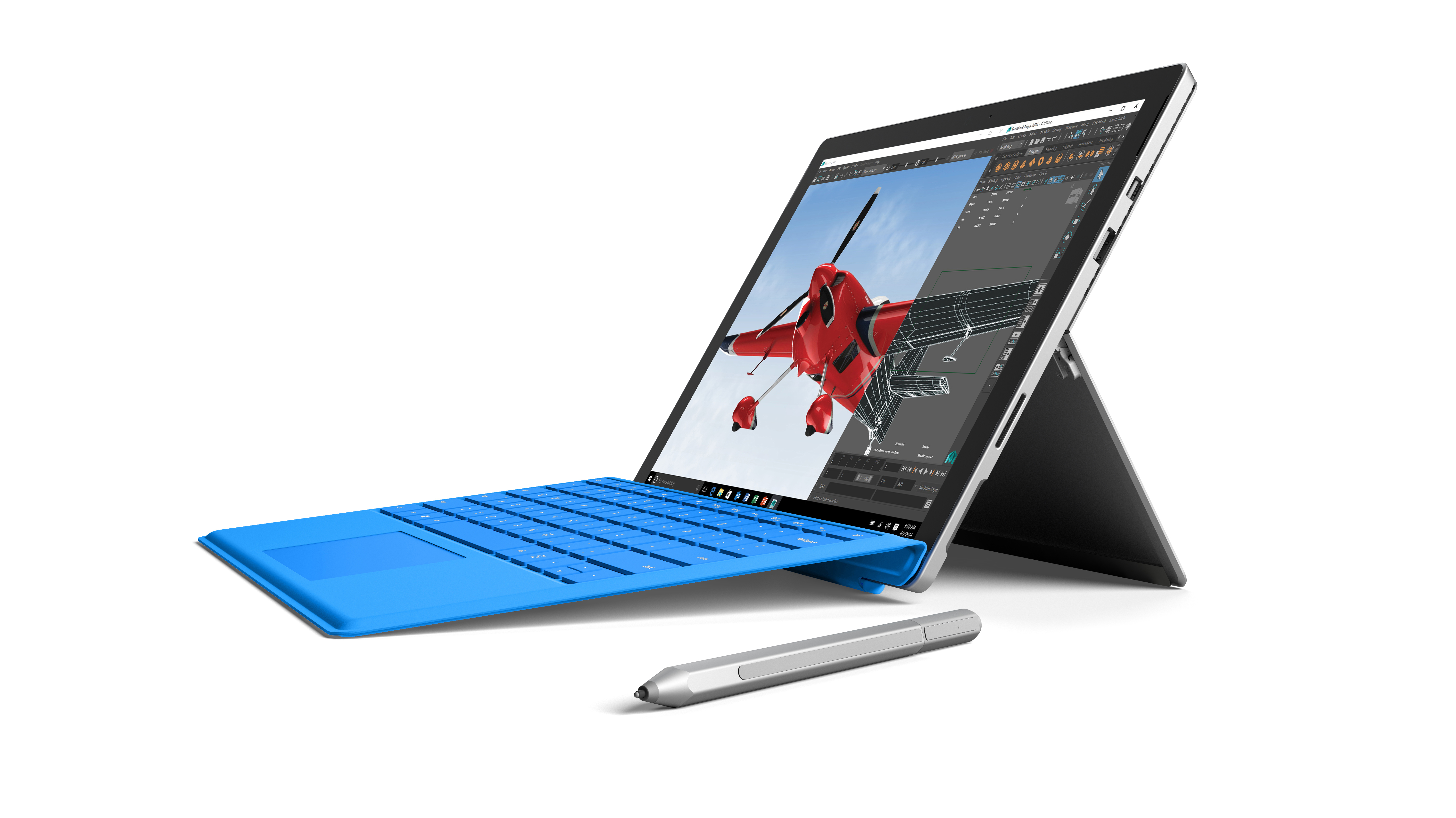 MICROSOFT Surface Pro 4 inkl. Surface Pro 4 Type Cover Schwarz - 12,3 Zoll - Intel® Core™ i5 i5-6300U - 4 GB - 128 GB - Intel® HD 520 - Windows 10 Pro (64 Bit)