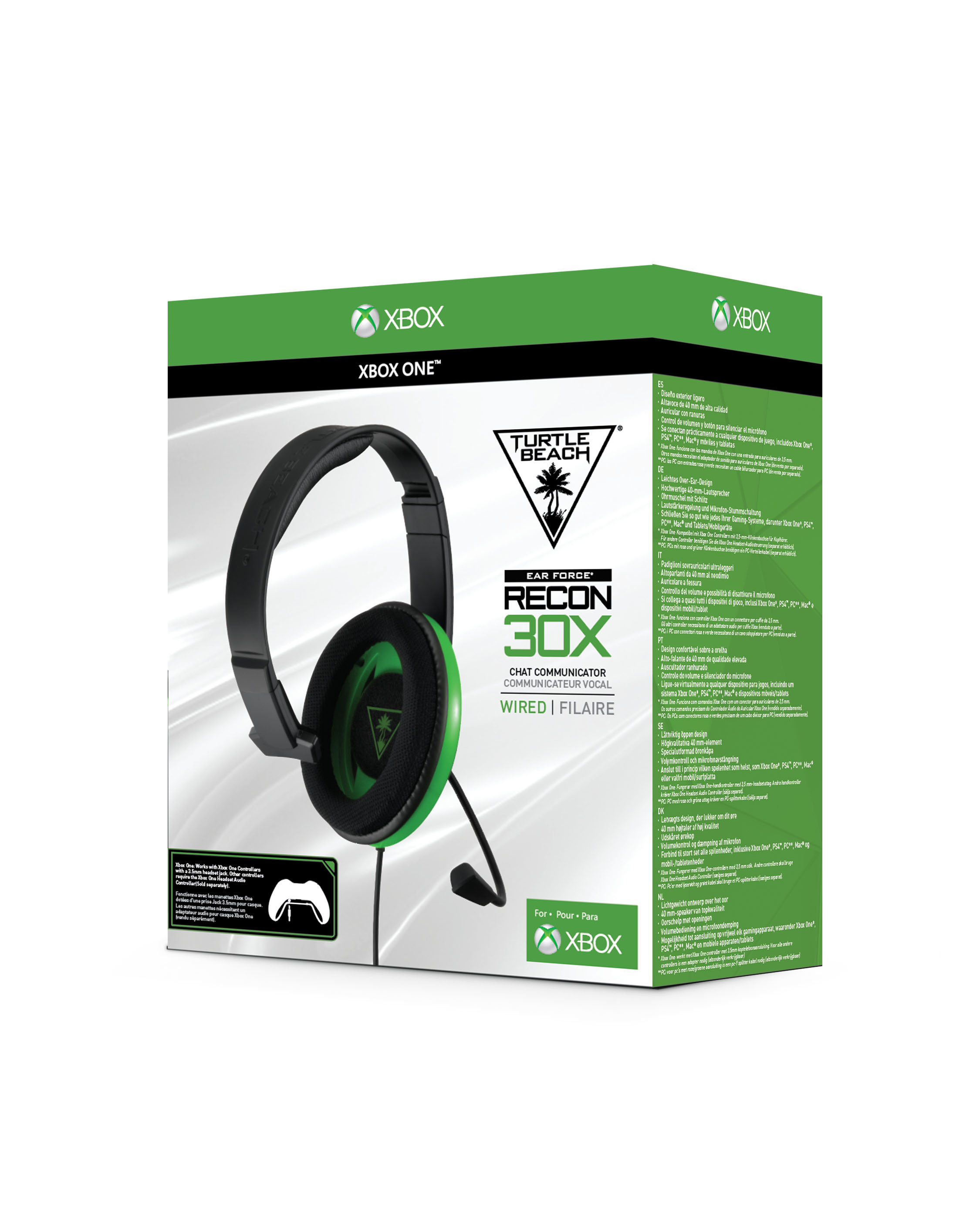 TURTLE BEACH Ear Force Recon 30X Headset Schwarz/Grün
