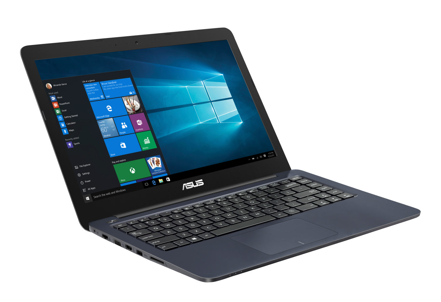 ASUS E402SA-WX166T 14" Celeron N3060 1.6 GHz 4GB 128GB  SSD Windows 10 Laptop