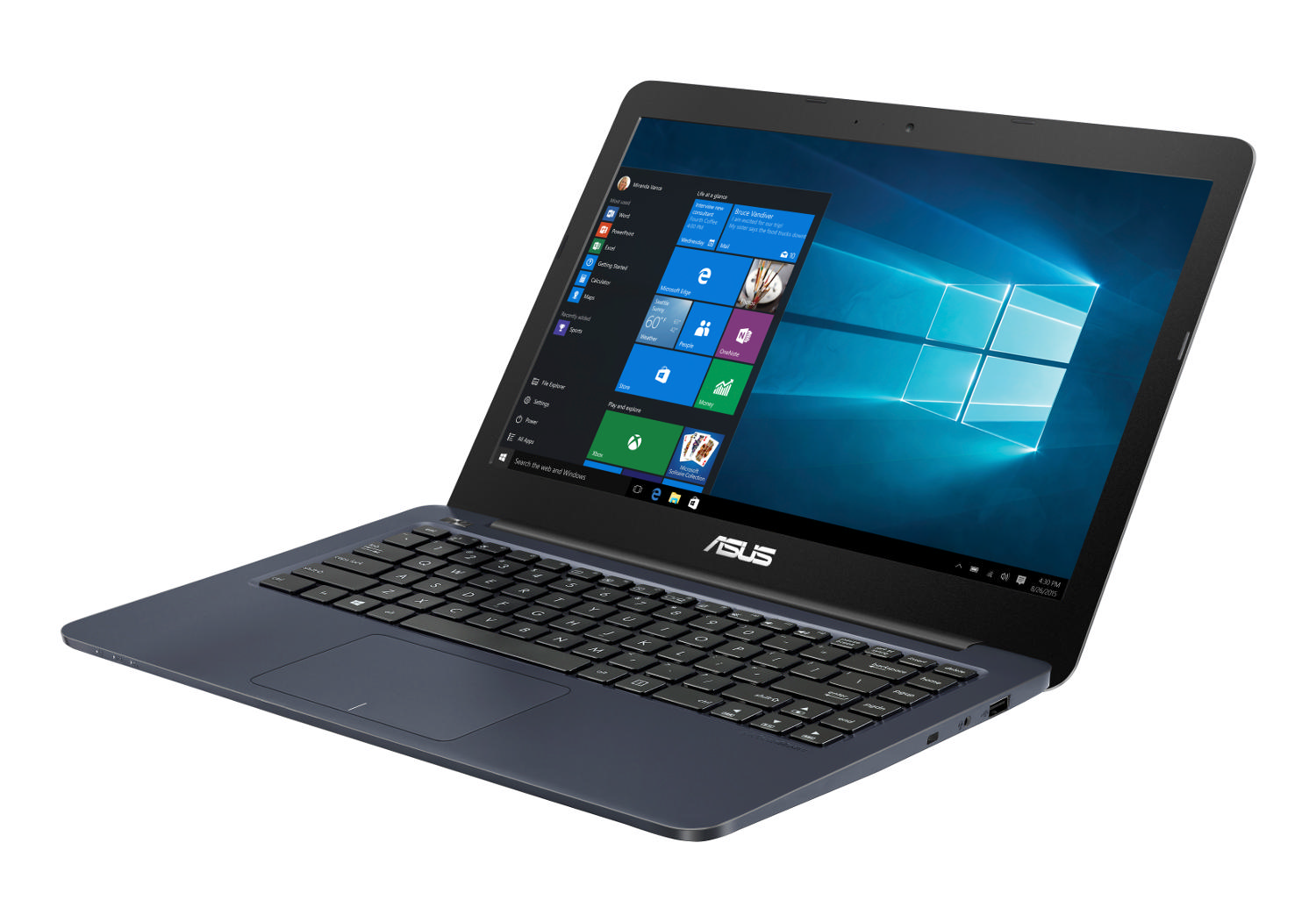 ASUS E402SA-WX166T 14" Celeron N3060 1.6 GHz 4GB 128GB  SSD Windows 10 Laptop
