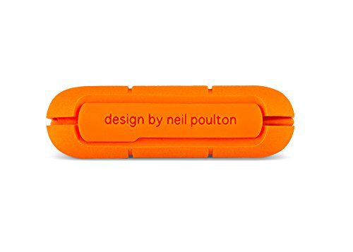 LACIE Rugged Thunderbolt USB 3.0 Festplatte, 1 TB HDD, 2,5 Zoll, extern, Orange/Silber