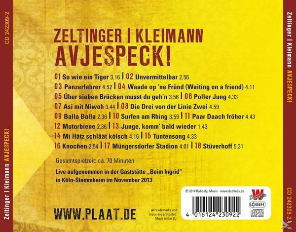 Zeltinger Kleimann - Avjespeck!  - (CD)