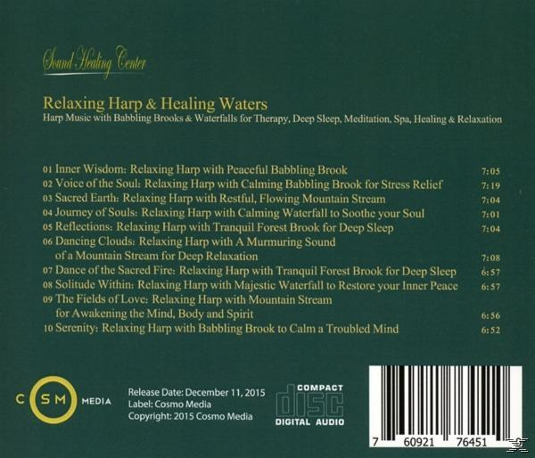 Sound Healing Center - Relaxing Harp & Healing Waters  - (CD)