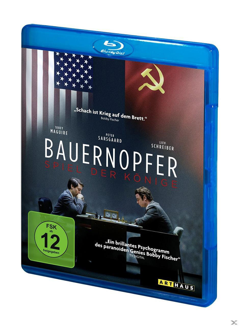 Blu-ray-Cover: Ein Filmplakat mit zwei Männern, die Schach spielen. Flaggen der USA und der UdSSR im Hintergrund.